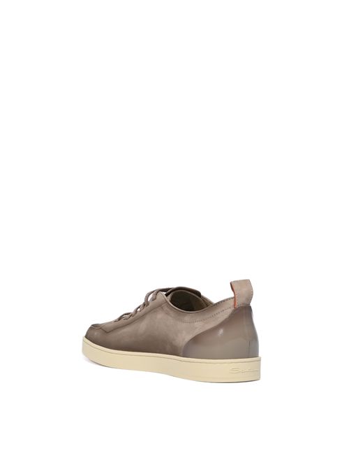 Sneakers in suede e pelle Beige Santoni | MBNO22184TIRTFEHE55