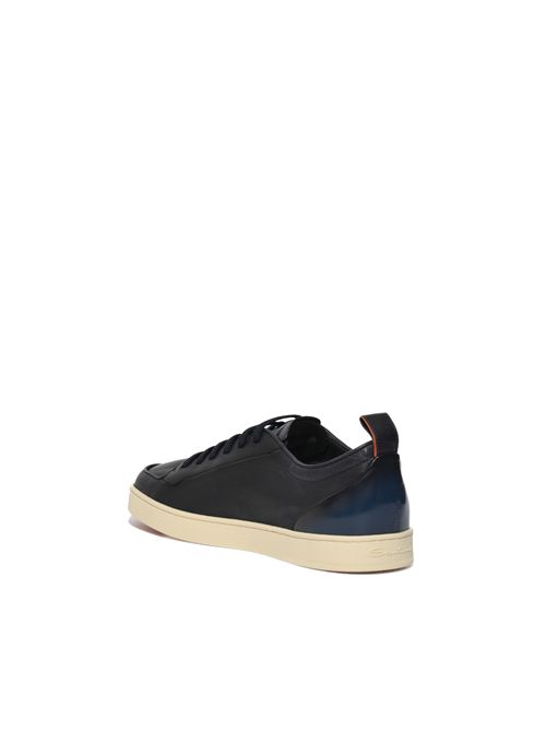 Sneakers in pelle martellata Blu Santoni | MBNO22184TIRTFRIU48