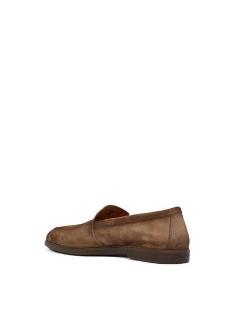 Mocassino in pelle scamosciata con effetto sfumato Santoni | MGAR18829TGRSEAAM21