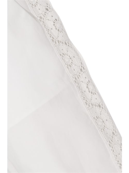 Pantalone Ottoline in popeline di cotone con ricami Semicouture | S6SG30A03-0