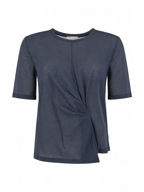 T-shirt Ophelia in misto cotone Marine Semicouture | S6SJ35N10-1