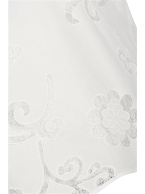 Blusa Andrea in popeline ricamato Semicouture | S6SL01A03-0