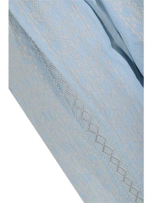 Pantalone Johnny in chambrayi di cotone ricamato Semicouture | S6SY58X68-1