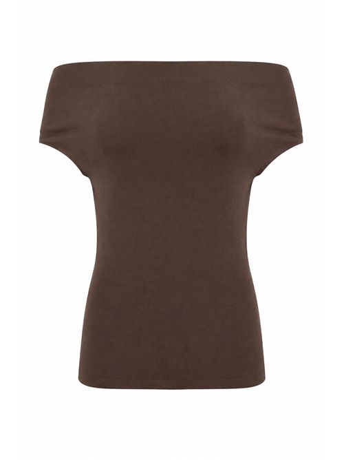 Top Angels in maglia di cotone stretch Semicouture | Y6SA17V22-0