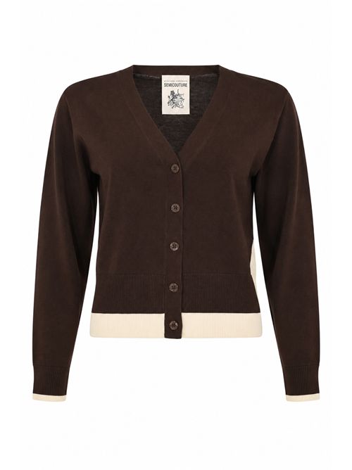 Cardigan Amanda in maglia di cotone leggero Semicouture | Y6SA26A10V1