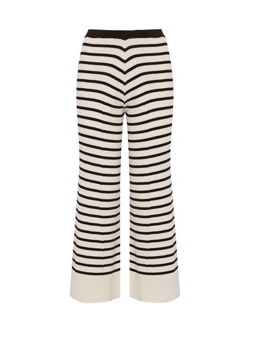 Pantaloni Lucrezia in cotone a righe Semicouture | Y6SD05V22A1