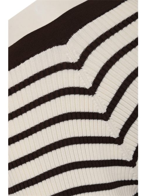 Pantaloni Lucrezia in cotone a righe Semicouture | Y6SD05V22A1