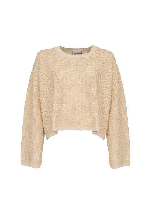Maglia Arona in cotone con paillettes Semicouture | Y6SG03PLT09