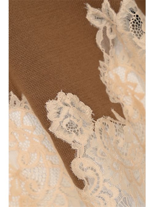 Polo Aureliana in cotone con dettaglio pizzo Semicouture | Y6SH06V59-0