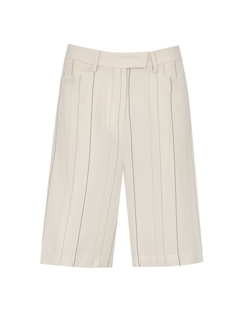 Shorts Paloma in misto viscosa e lana Semicouture | Y6SI60RG107