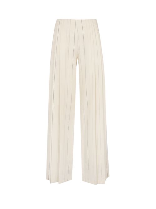 Pantalone Adelina in misto viscosa e lana a righe Semicouture | Y6SI65RG107