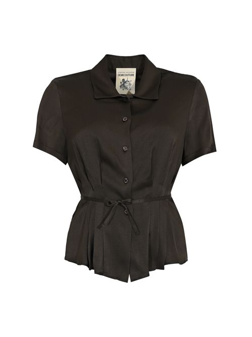 Camicia Desideria in raso di misto seta Semicouture | Y6SM06V22-0