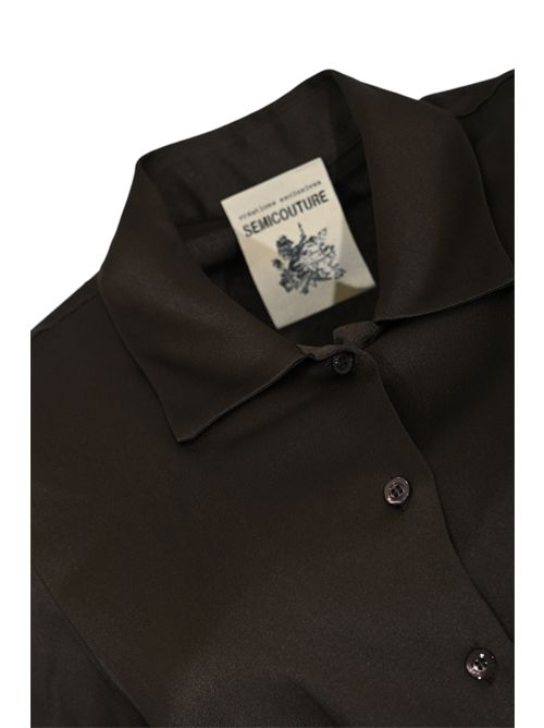 Camicia Desideria in raso di misto seta Semicouture | Y6SM06V22-0