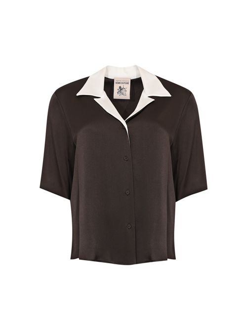 Camicia Marina in raso di misto seta Semicouture | Y6SM07V22-0
