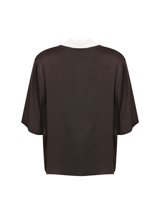 Camicia Marina in raso di misto seta Semicouture | Y6SM07V22-0