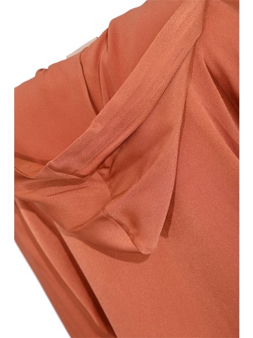 Camicia con cappuccio Adelina in raso di misto resta Semicouture | Y6SM14U03-0