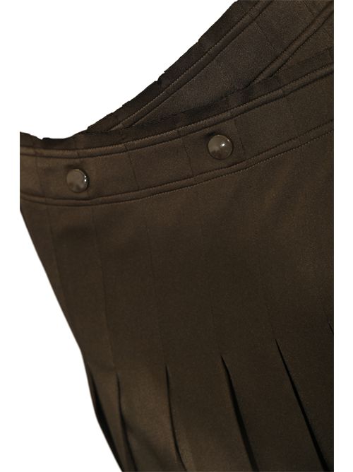 Gonna plissettata Luisa in raso di misto seta Semicouture | Y6SM36V22-0