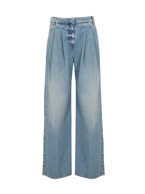 Jeans a gambia ampia Jacinta in denim di misto cotone Semicouture | Y6SY10JNS37