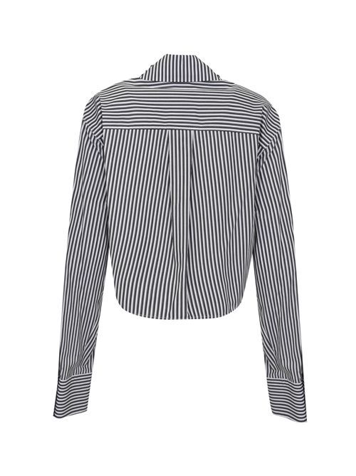 Camicia crop SPXQUAGGA in popeline di cotone a righe SPORTMAX | 2612111011600003
