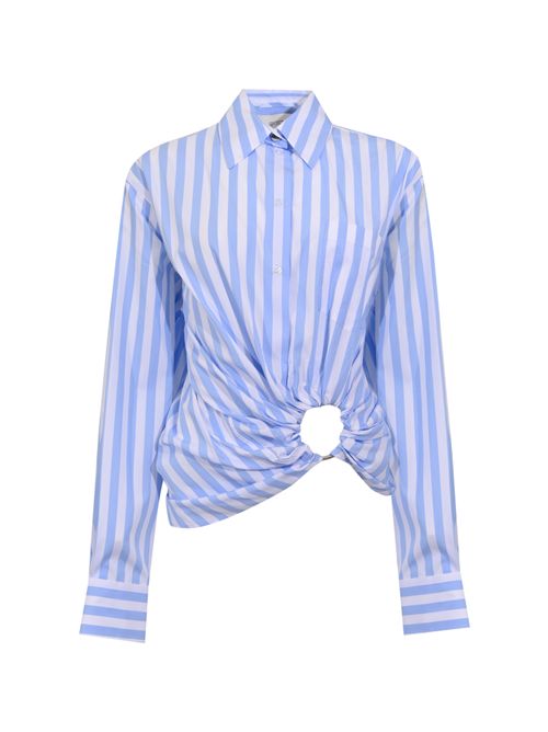 Camicia SPXPALMIZI in popeline di cotone a righe Azzurro SPORTMAX | 2612111012600003