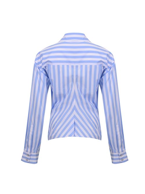 Camicia SPXPALMIZI in popeline di cotone a righe Azzurro SPORTMAX | 2612111012600003
