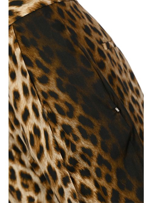 Pantalone SPXOBLO in twill di pura seta animalier SPORTMAX | 2612131052600001