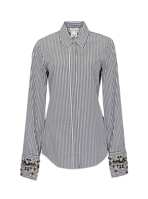 Camicia SPXRACCONTO in popeline con ricami bijoux