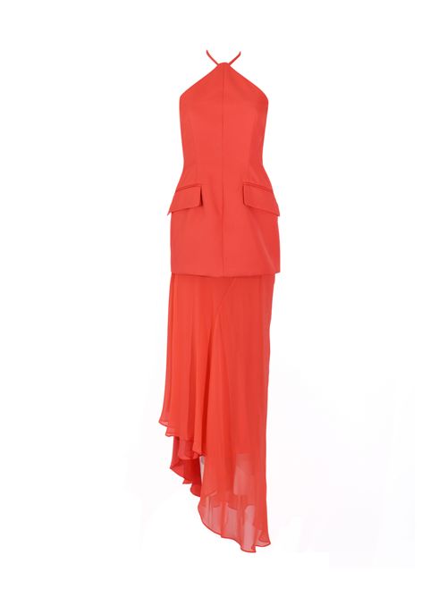 Abito SPXPINNE con doppio materiale twill e georgette di seta SPORTMAX | 2612231012600006