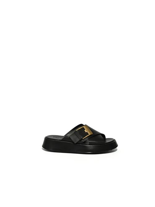 Sandalo in pelle con fibbia TOD'S | XXW95L0JW50N6MB999