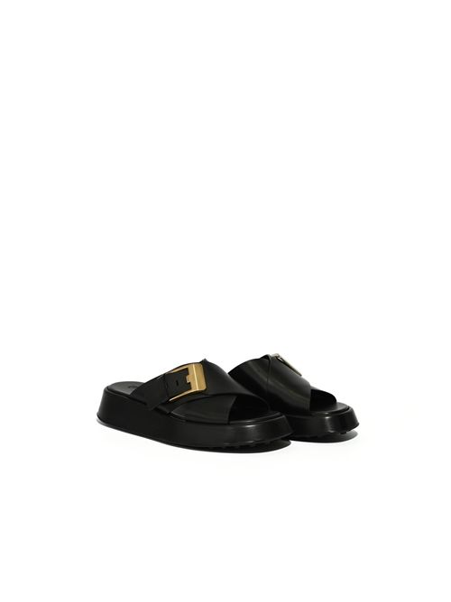 Sandalo in pelle con fibbia TOD'S | XXW95L0JW50N6MB999