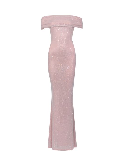 Abito lungo Key in tulle doppiato con strass TWENTYFOURHAITCH | A0073CIP