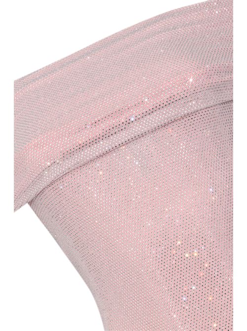 Abito lungo Key in tulle doppiato con strass TWENTYFOURHAITCH | A0073CIP