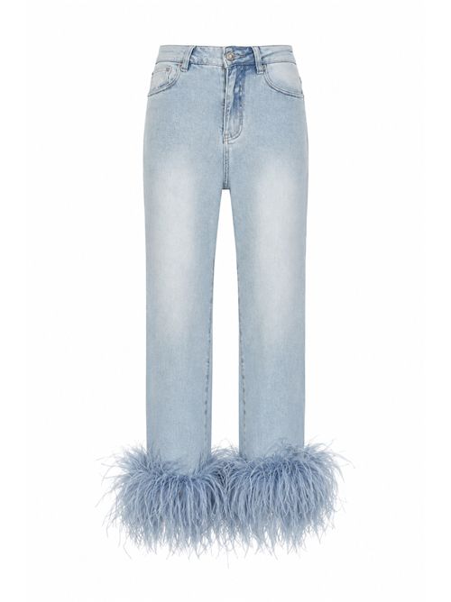 Jeans Arcade in denim con piume TWENTYFOURHAITCH | A0118DCH