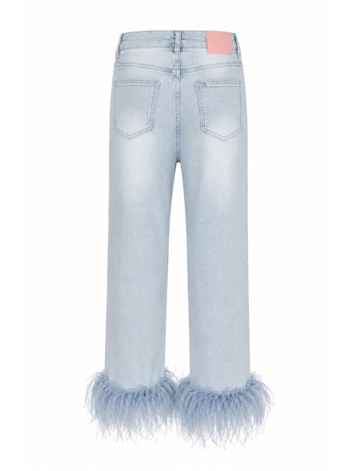 Jeans Arcade in denim con piume TWENTYFOURHAITCH | A0118DCH