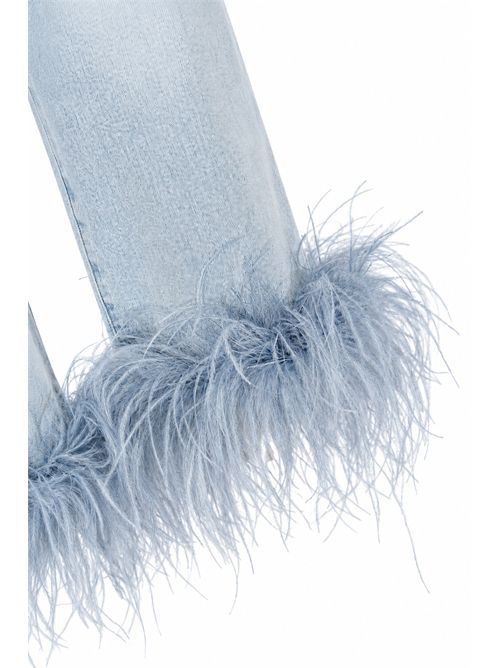 Jeans Arcade in denim con piume TWENTYFOURHAITCH | A0118DCH