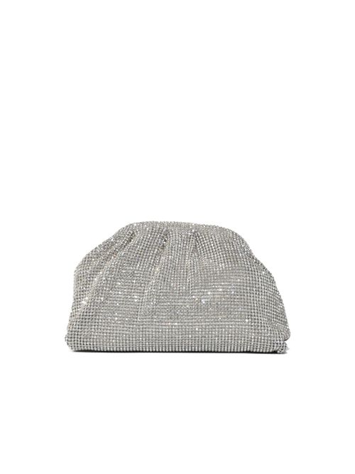 Pochette clutch Petra con strass Argento TWENTYFOURHAITCH | LB10093ARG