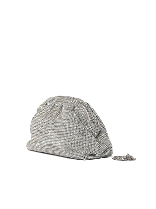 Pochette clutch Petra con strass Argento TWENTYFOURHAITCH | LB10093ARG