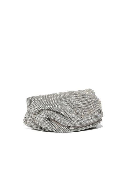 Pochette clutch Petra con strass Argento TWENTYFOURHAITCH | LB10093ARG