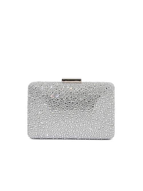 Clutch Niger con cristalli Argento TWENTYFOURHAITCH | LB10095ARG