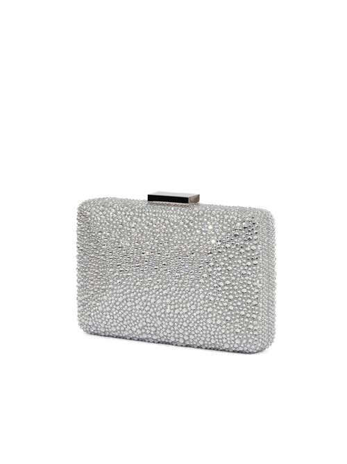 Clutch Niger con cristalli Argento TWENTYFOURHAITCH | LB10095ARG