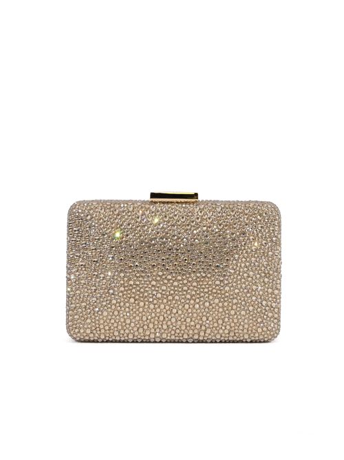 Clutch Niger con cristalli Oro TWENTYFOURHAITCH | LB10095ORO