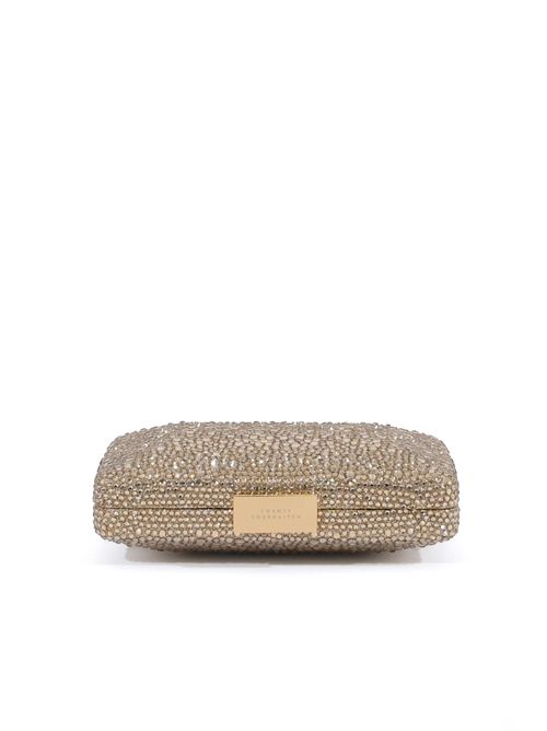 Clutch Niger con cristalli Oro TWENTYFOURHAITCH | LB10095ORO