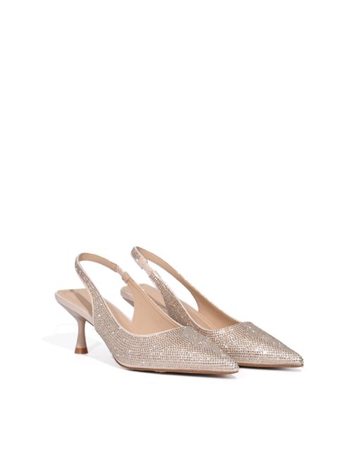 Décolleté Phucket con strass Champagne TWENTYFOURHAITCH | S0102CIP