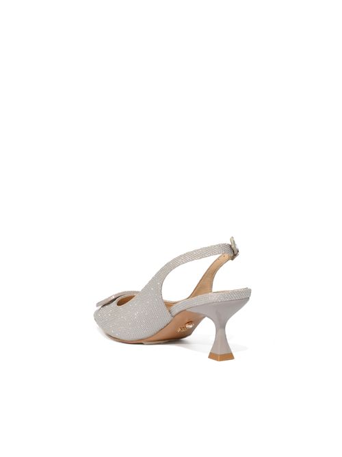 Slingback Gemelli con fibbia di cristalli e tacco laccato TWENTYFOURHAITCH | SH216NUD