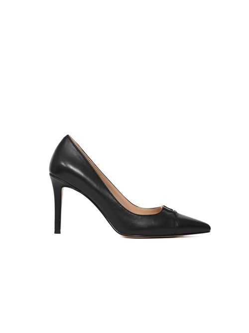 Décolleté alte in pelle Nero TWINSET | 261TCP03000006