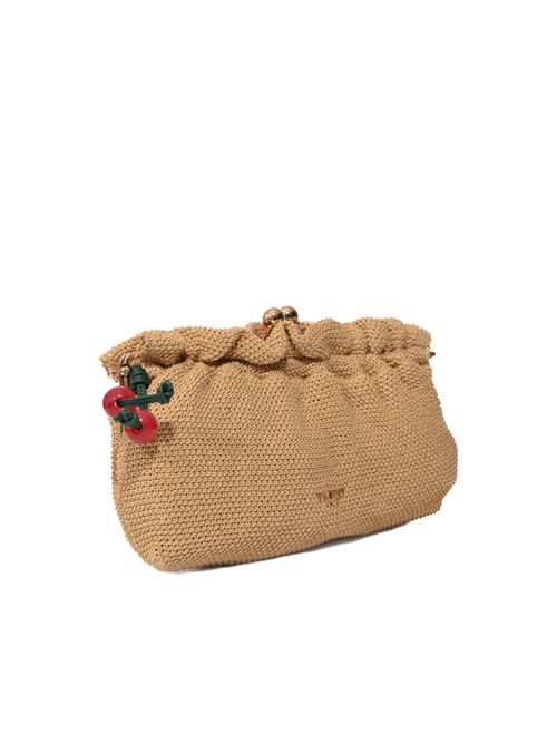 Borsa clutch in rafia con charm Paglia TWINSET | 261TD828000193