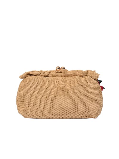 Borsa clutch in rafia con charm Paglia TWINSET | 261TD828000193