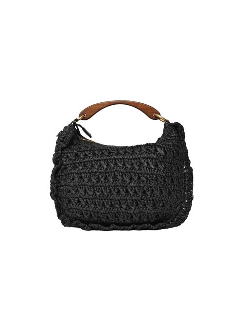 Borsa Croissant in rafia crochet con ciliegie TWINSET | 261TD830100006