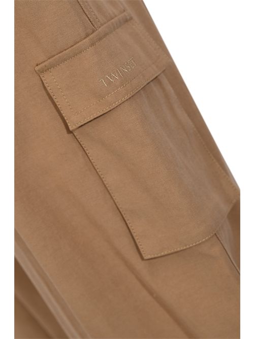 Pantaloni joggers in Lyocell e cotone TWINSET | 261TE207012129