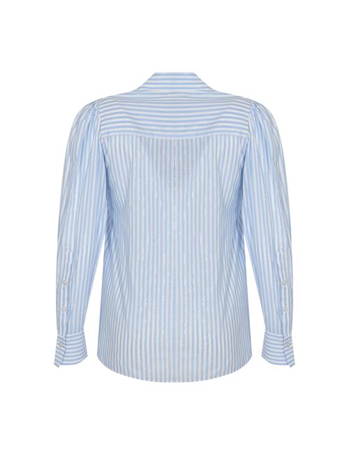 Camicia in popeline a righe Giglio/Topazio TWINSET | 261TE208113281